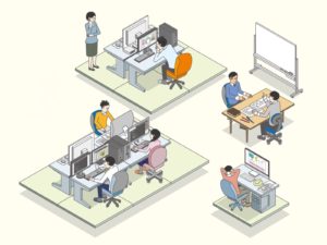 パソコンを使う人