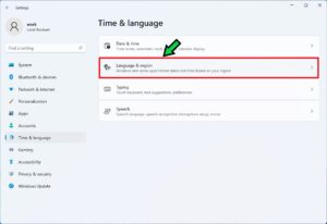 パソコンの表示言語を英語に切り替える方法【Windows11】