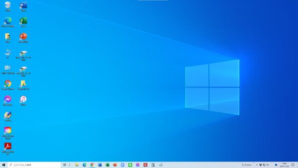 タスクバーの位置を横に変更する方法【Windows10】