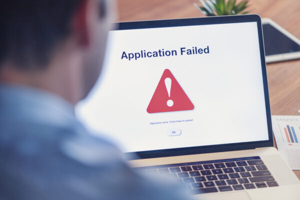 パソコンのエラー画面