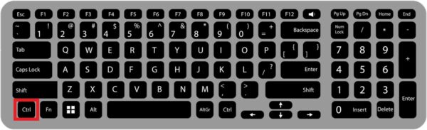 キーボードのCtrl